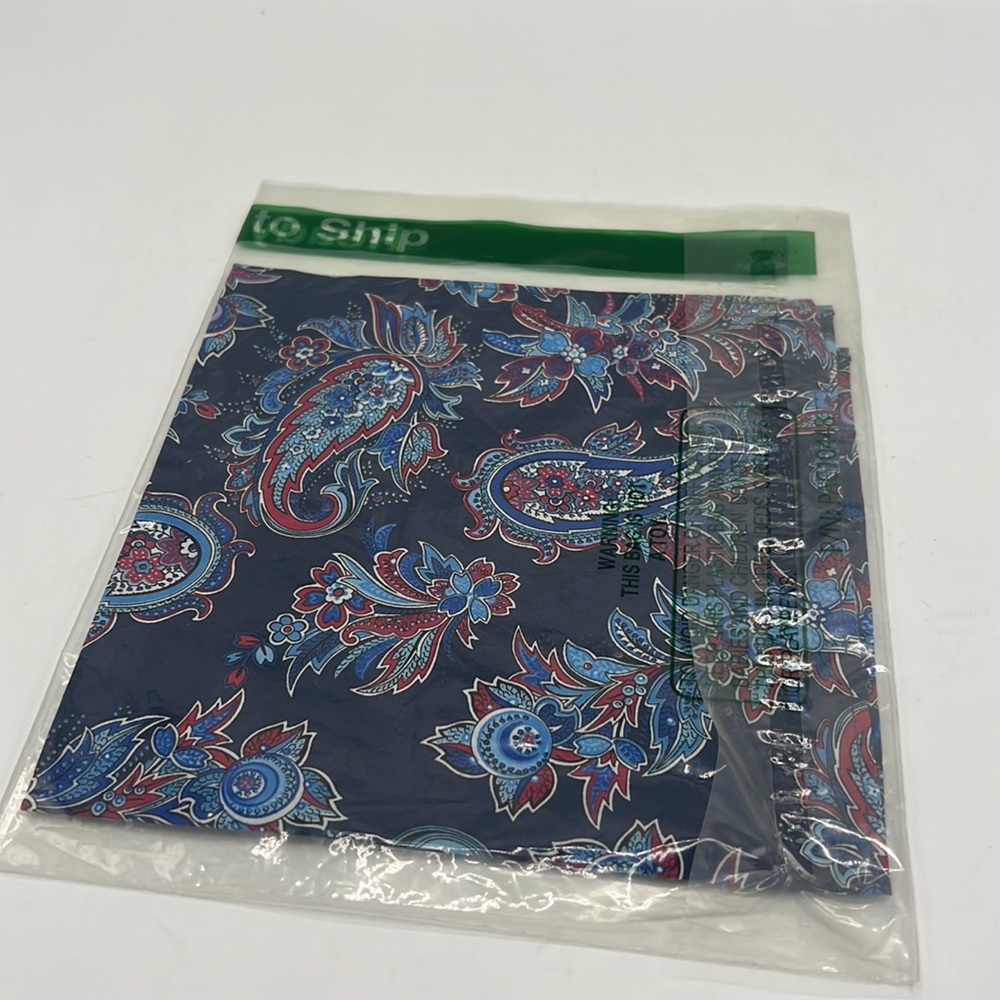 Pocket Square Paisley Print, NEW IN BAG